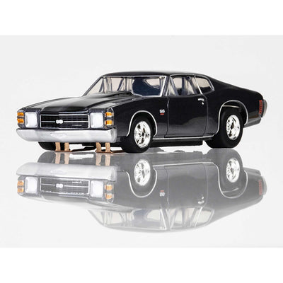 AFX 1972 Chevelle S S454 Silver/Black HO Scale Slot Car