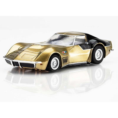 AFX Astro Vette 1969 LM12 Gold/Black HO Scale Slot Car