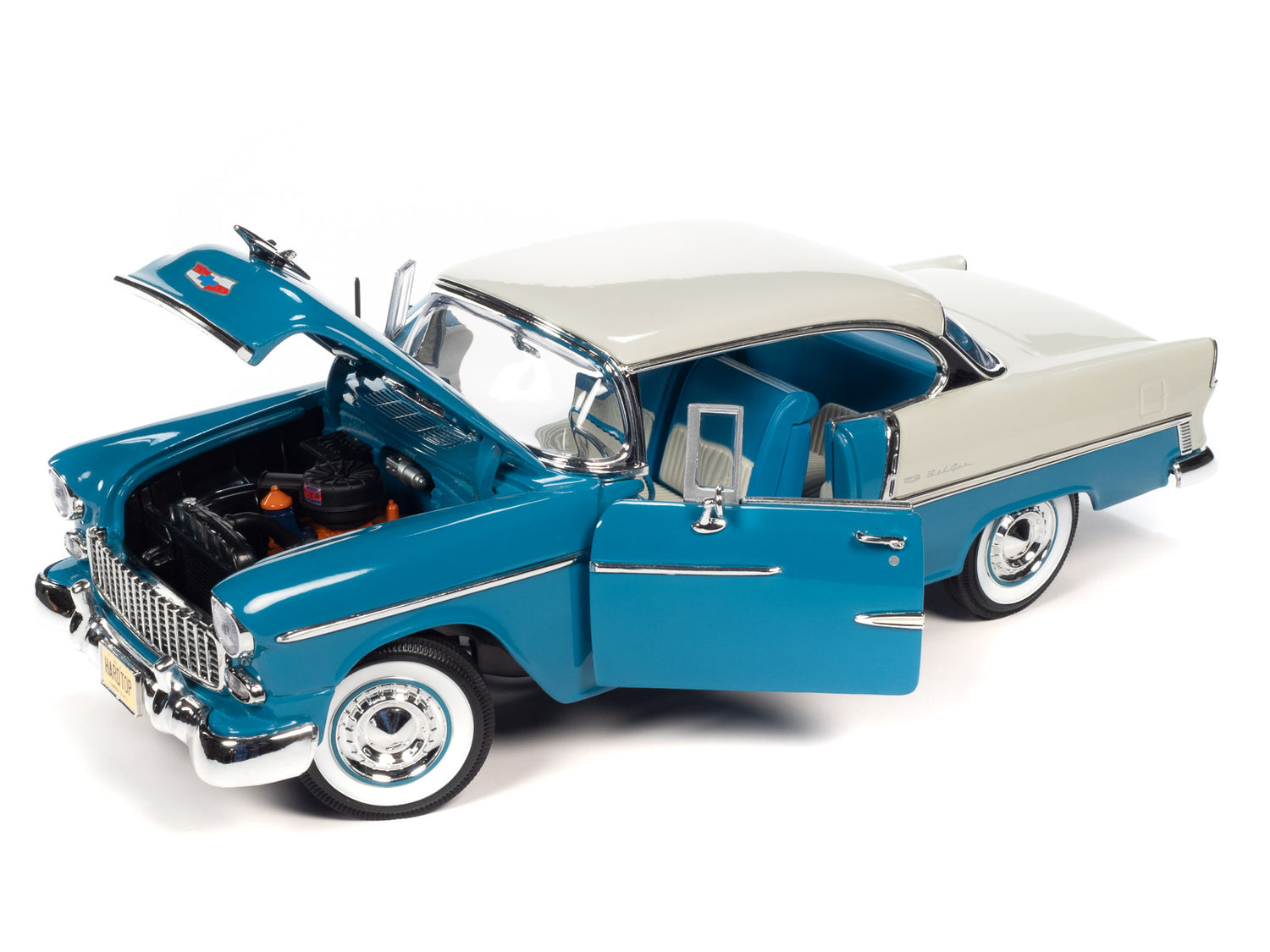 American Muscle 1955 Chevrolet Bel Air Hardtop (Hemmings) 1:18 Scale Diecast - Auto World Store