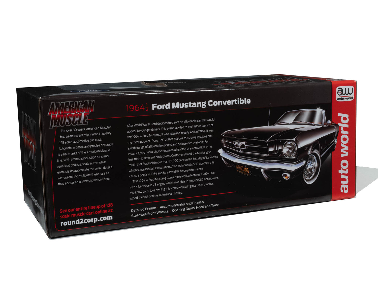 American Muscle 1964.5 Ford Mustang Convertible 1:18 Scale Diecast (118 SALE)