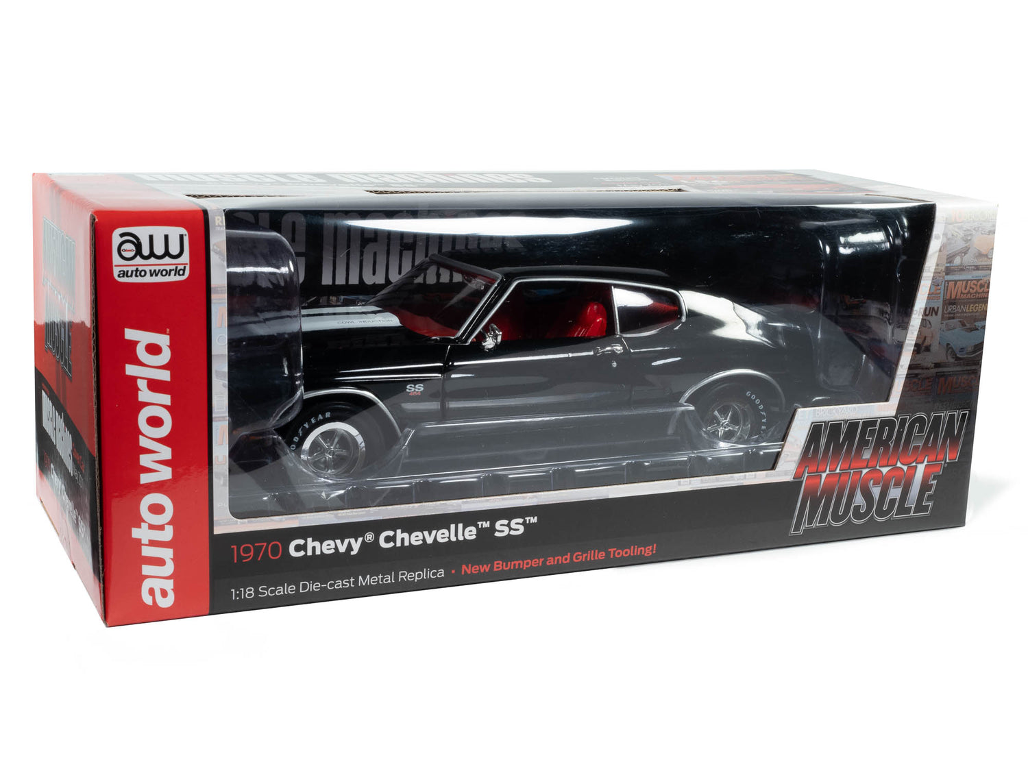 American Muscle 1970 Chevrolet Chevelle Hardtop (Hemmings Muscle Machines) 1:18 Scale Diecast - Auto World Store