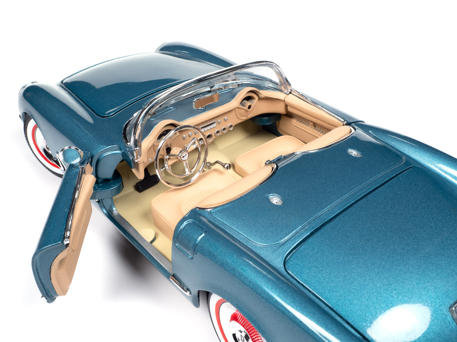 American Muscle 1954 Chevrolet Corvette Convertible 1:18 Scale Diecast - Auto World Store