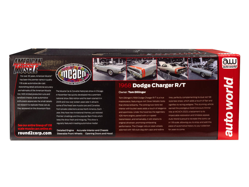 American Muscle 1968 Dodge Charger R/T MCACN 1:18 Scale Diecast