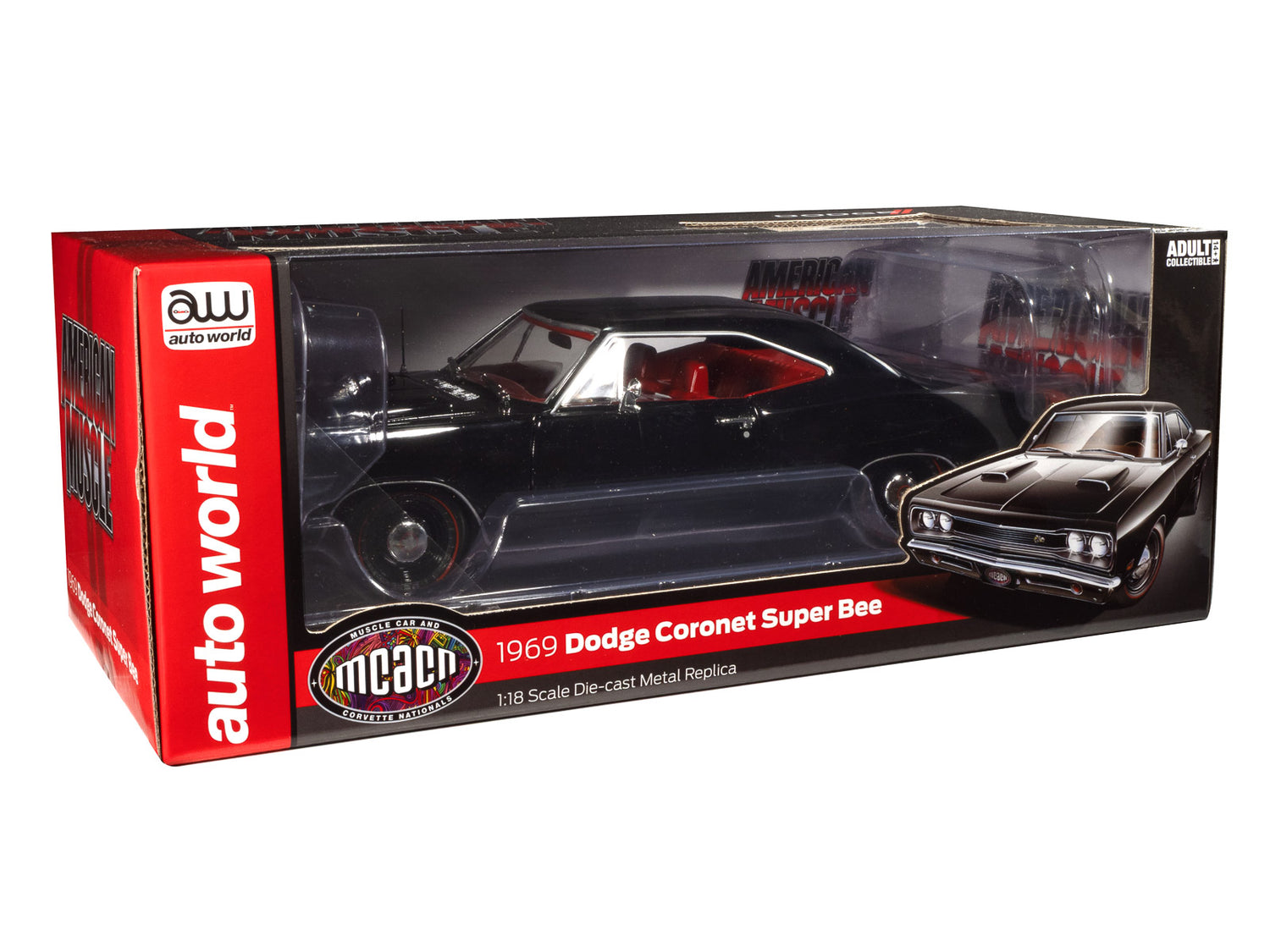 American Muscle 1969 Dodge Coronet Super Bee MCACN 1:18 Scale Diecast