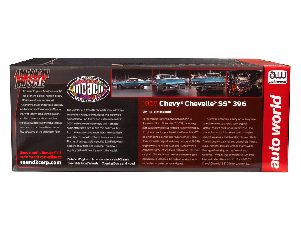 American Muscle 1969 Chevrolet Chevelle Hardtop MCACN 1:18 Scale Diecast