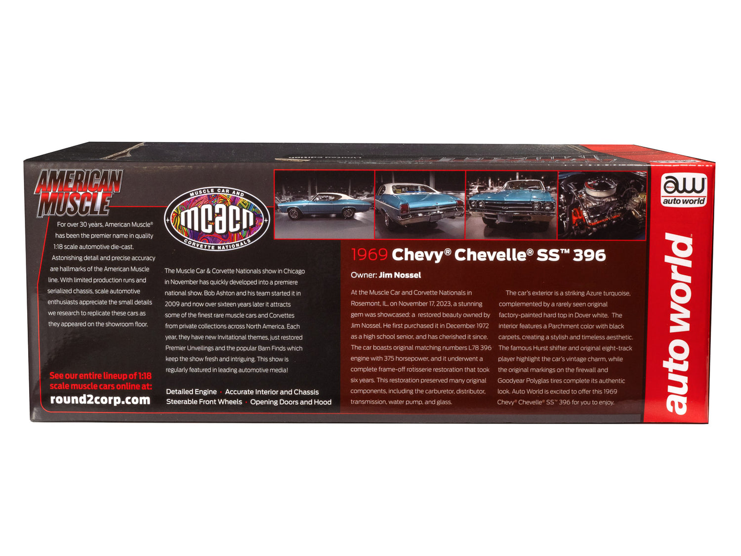 American Muscle 1969 Chevrolet Chevelle Hardtop MCACN 1:18 Scale Diecast