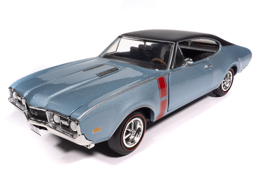"PRE-ORDER" American Muscle 1968 Oldsmobile Holiday Coupe 442 Hemmings Muscle Machines 1:18 Scale Diecast (DUE LATE OCTOBER 2025)