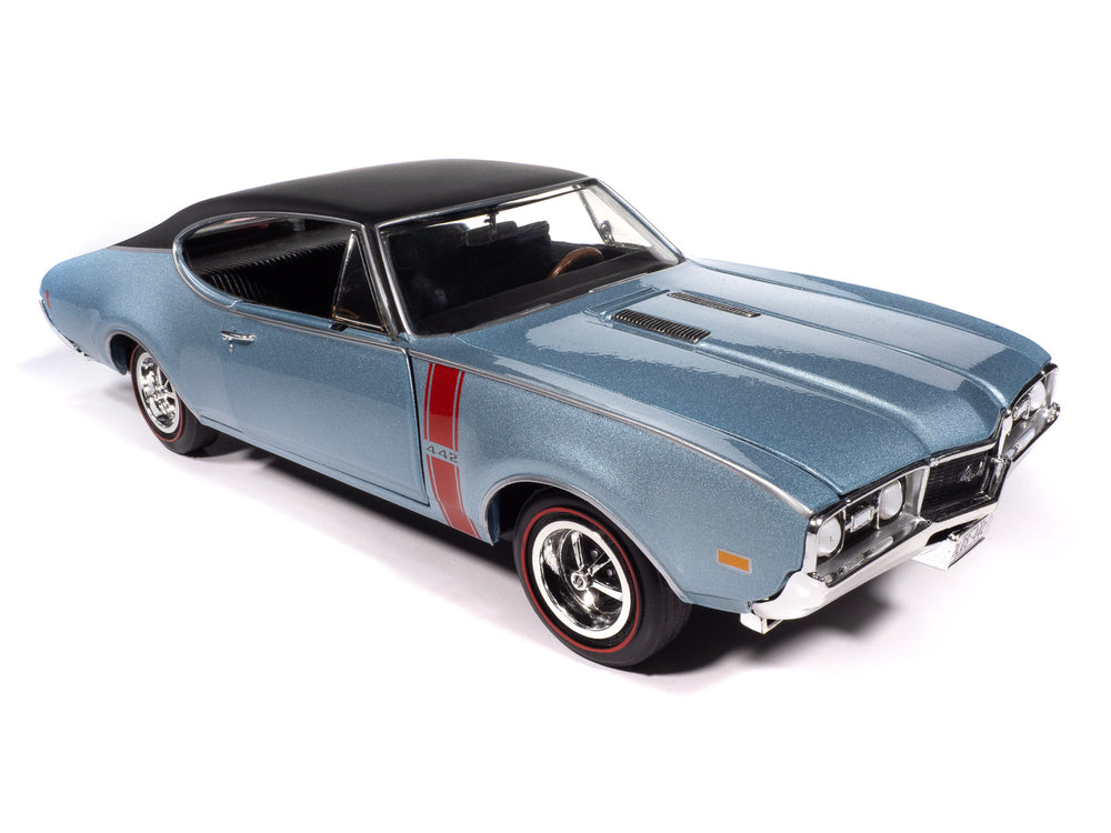 "PRE-ORDER" American Muscle 1968 Oldsmobile Holiday Coupe 442 Hemmings Muscle Machines 1:18 Scale Diecast (DUE LATE OCTOBER 2025)