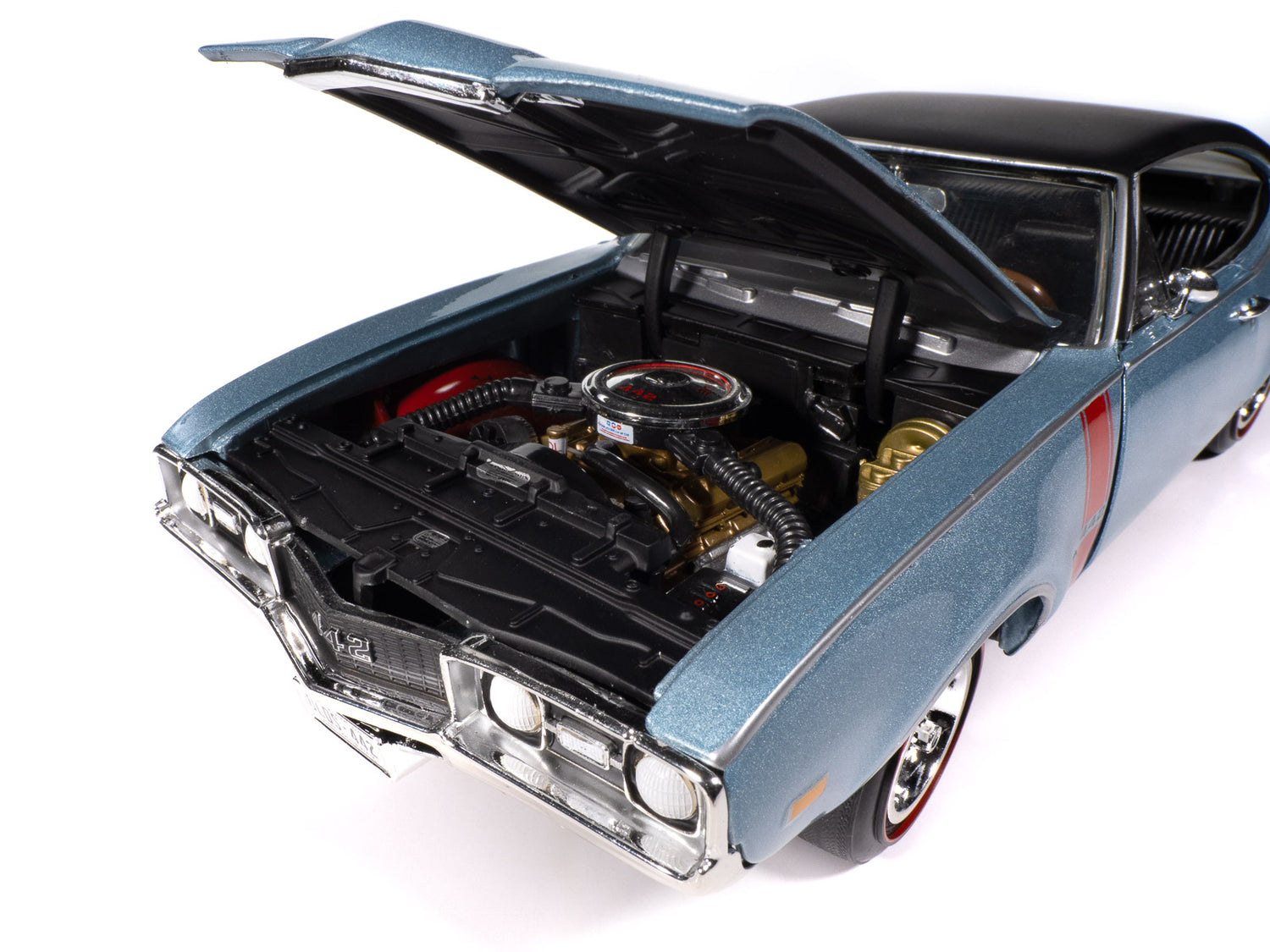 "PRE-ORDER" American Muscle 1968 Oldsmobile Holiday Coupe 442 Hemmings Muscle Machines 1:18 Scale Diecast (DUE LATE OCTOBER 2025)