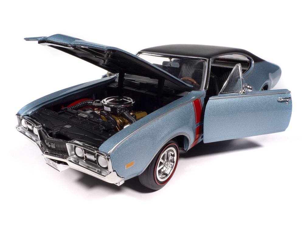 "PRE-ORDER" American Muscle 1968 Oldsmobile Holiday Coupe 442 Hemmings Muscle Machines 1:18 Scale Diecast (DUE LATE OCTOBER 2025)