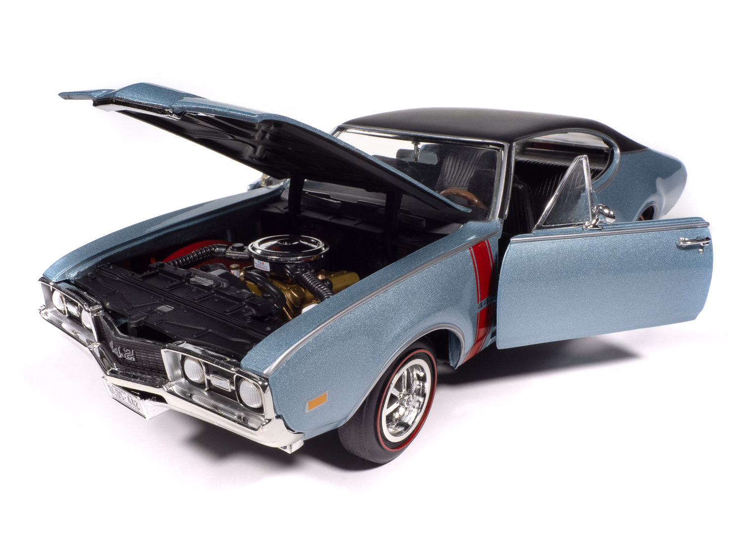 "PRE-ORDER" American Muscle 1968 Oldsmobile Holiday Coupe 442 Hemmings Muscle Machines 1:18 Scale Diecast (DUE LATE OCTOBER 2025)
