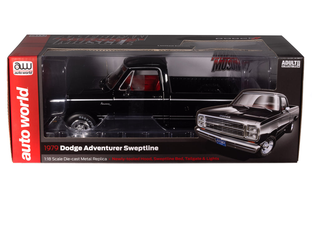 "PRE-ORDER" American Muscle 1979 Dodge SWB Sweptline Pickup Adventurer 1:18 Scale Diecast (DUE LATE JANUARY 2026)