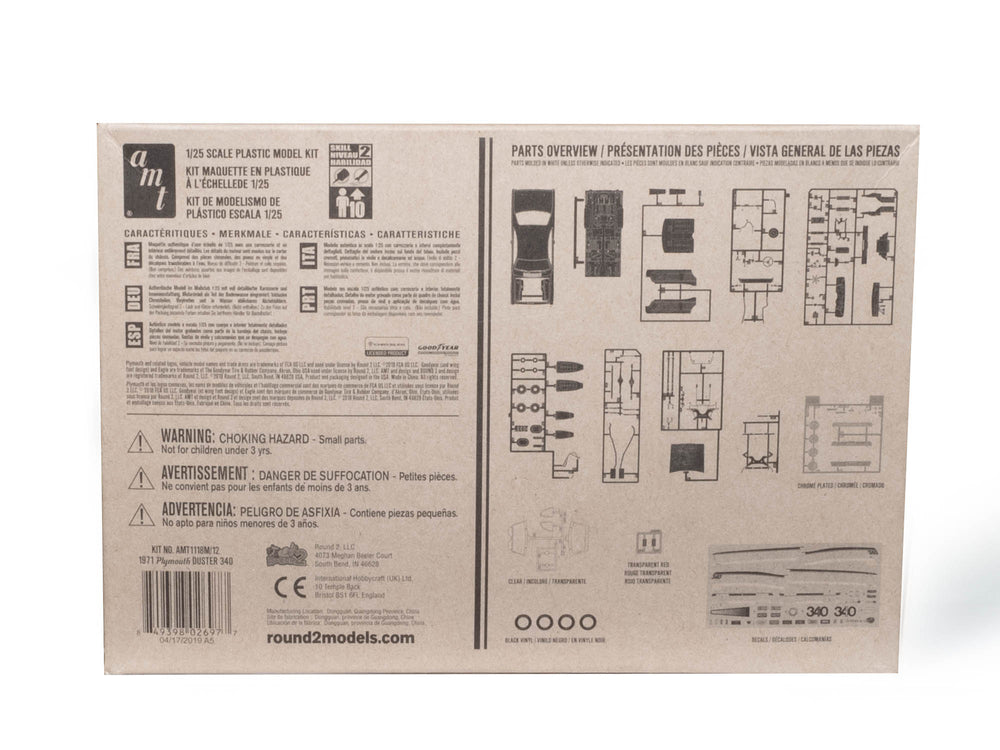 AMT 1971 Plymouth Duster 340 1:25 Scale Model Kit