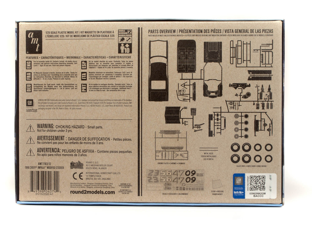AMT 1966 Chevy Impala Modified Stocker 1:25 Scale Model Kit