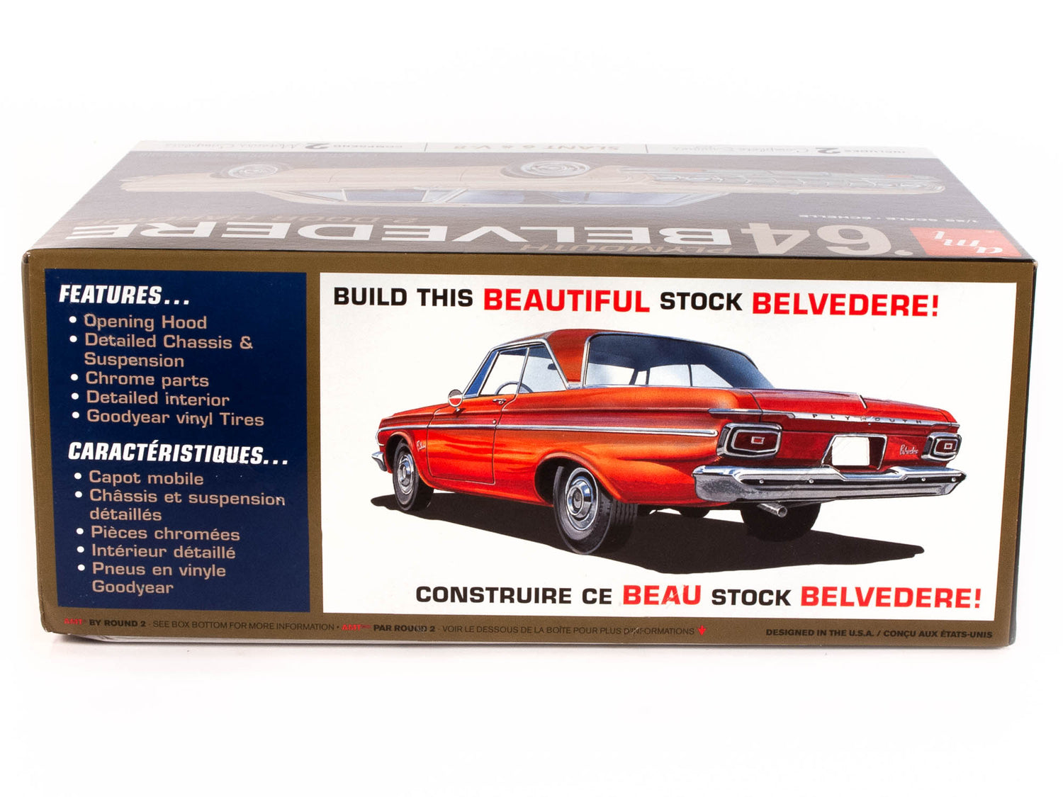 AMT 1964 Plymouth Belvedere (w-Slant 6 Engine) 1:25 Scale Model Kit