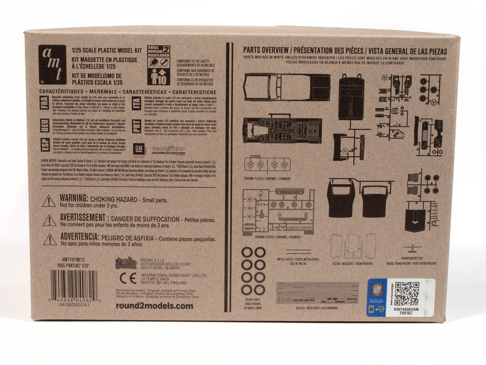 AMT 1965 Pontiac GTO 1:25 Scale Model Kit