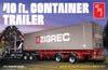 AMT 40' Semi Container Trailer 1:24 Scale Model Kit