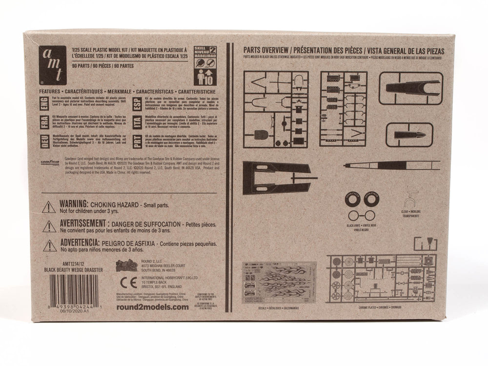 AMT Steve McGee Black Beauty Wedge Dragster 1:25 Scale Model Kit