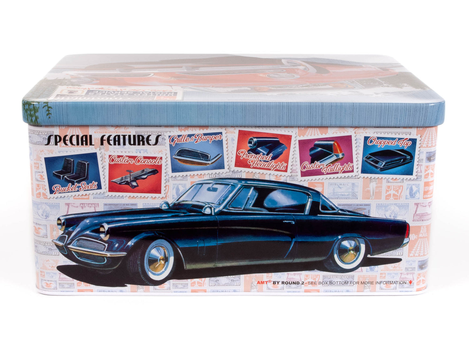 AMT 1953 Studebaker Starliner w/ Collector Tin 1:25 Scale Model Kit
