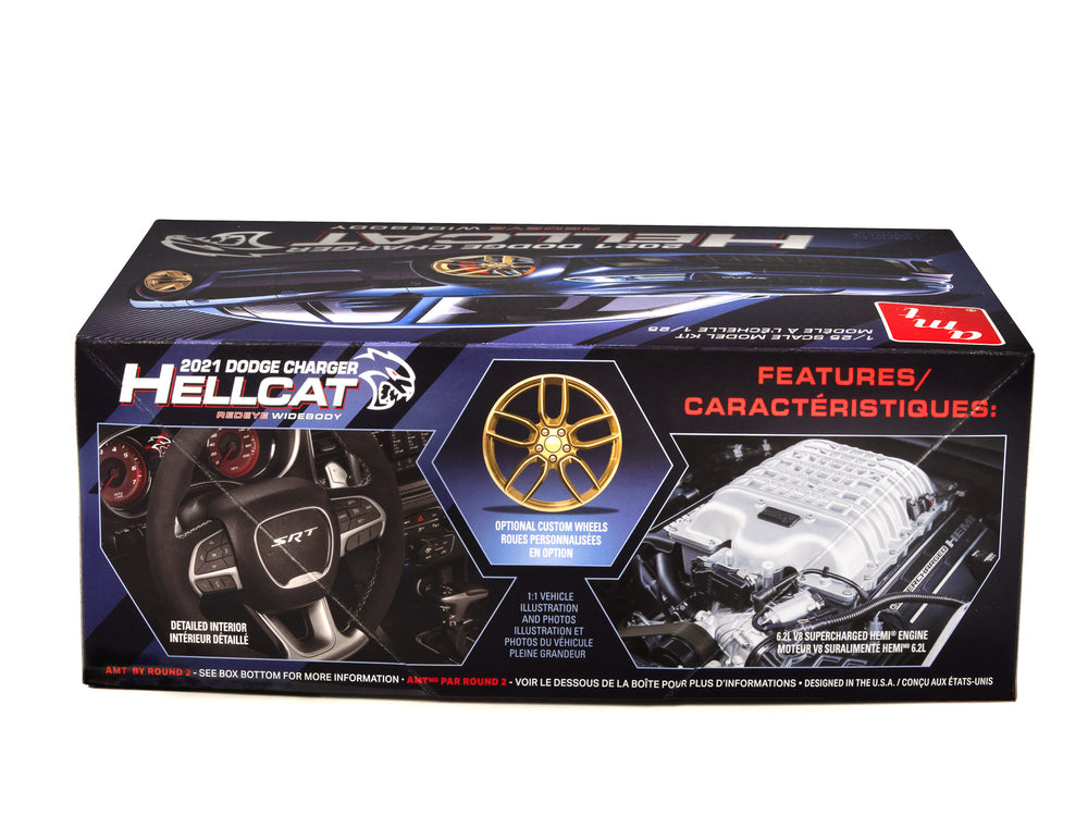 AMT Dodge Charger HellCat Redeye Widebody 1:25 Scale Model Kit - Auto World Store