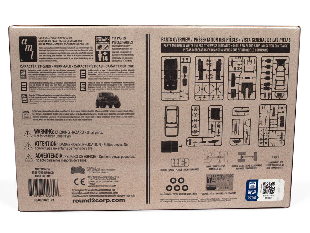 AMT 2021 Ford Bronco 1st Edition 1:25 Scale Model Kit