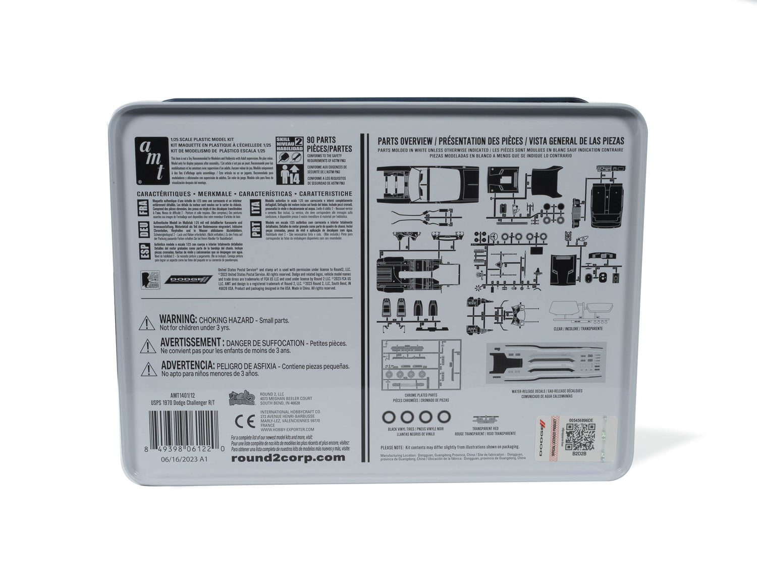 AMT 1970 Dodge Challenger USPS (TIN) 1:25 Scale Model Kit