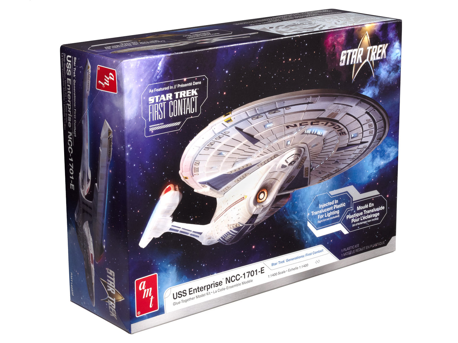 AMT Star Trek U.S.S. Enterprise NCC-1701-E (Translucent) 1:1400 Scale Model Kit - Auto World Store