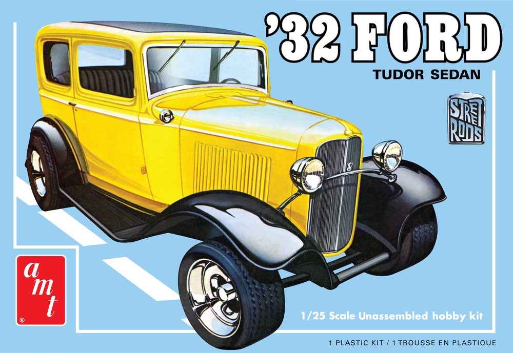 "PRE-ORDER" AMT 1932 Ford Sedan Street Rods Series 1:25 Scale Model Kit (DUE LATE JANUARY 2026)