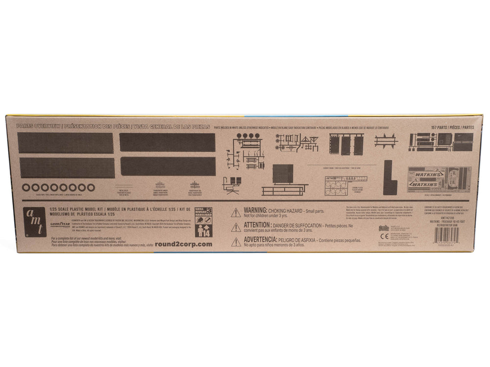 AMT Fruehauf 40' Reefer Trailer Watkins 1:25 Scale Model Kit