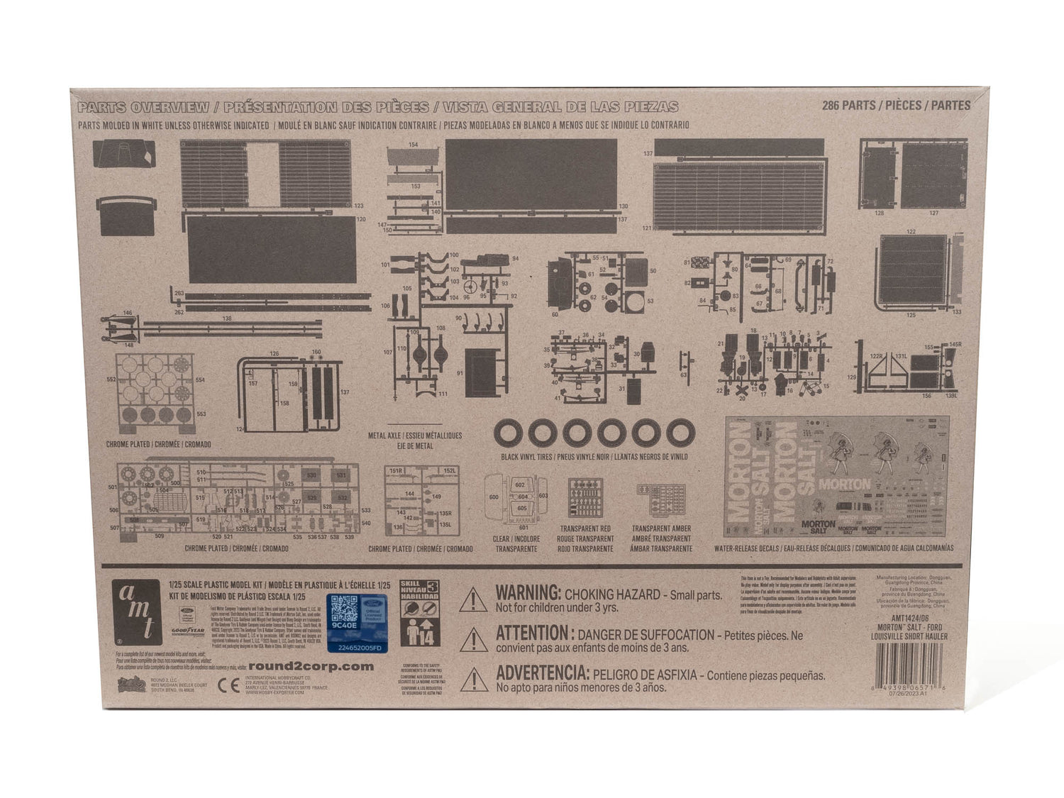 AMT Ford Louisville Short Hauler Morton Salt 1:25 Scale Model Kit