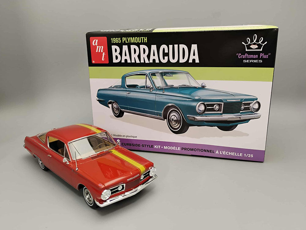 AMT 1965 Plymouth Barracuda Craftsman Plus 1:25 Scale Model Kit - Auto World Store
