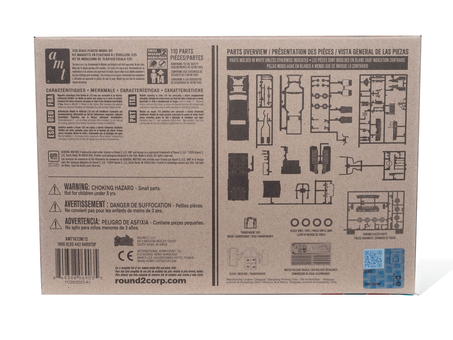 AMT 1966 Olds 442 Hardtop 1:25 Scale Model Kit - Auto World Store