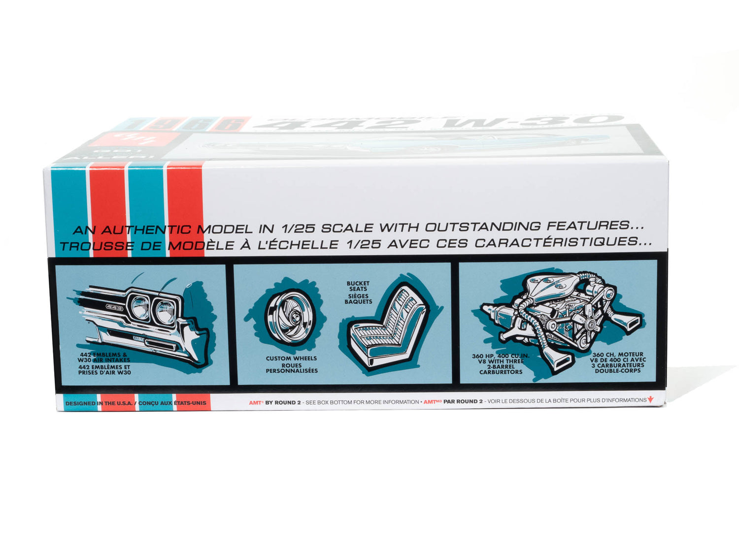 AMT 1966 Olds 442 Hardtop 1:25 Scale Model Kit - Auto World Store