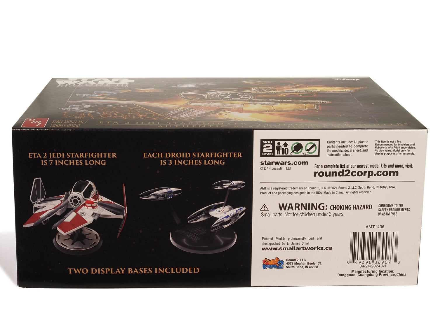 Star Wars: Revenge of the Sith Jedi Starfighter vs Droid Fighters 1:48 Scale Model Kit