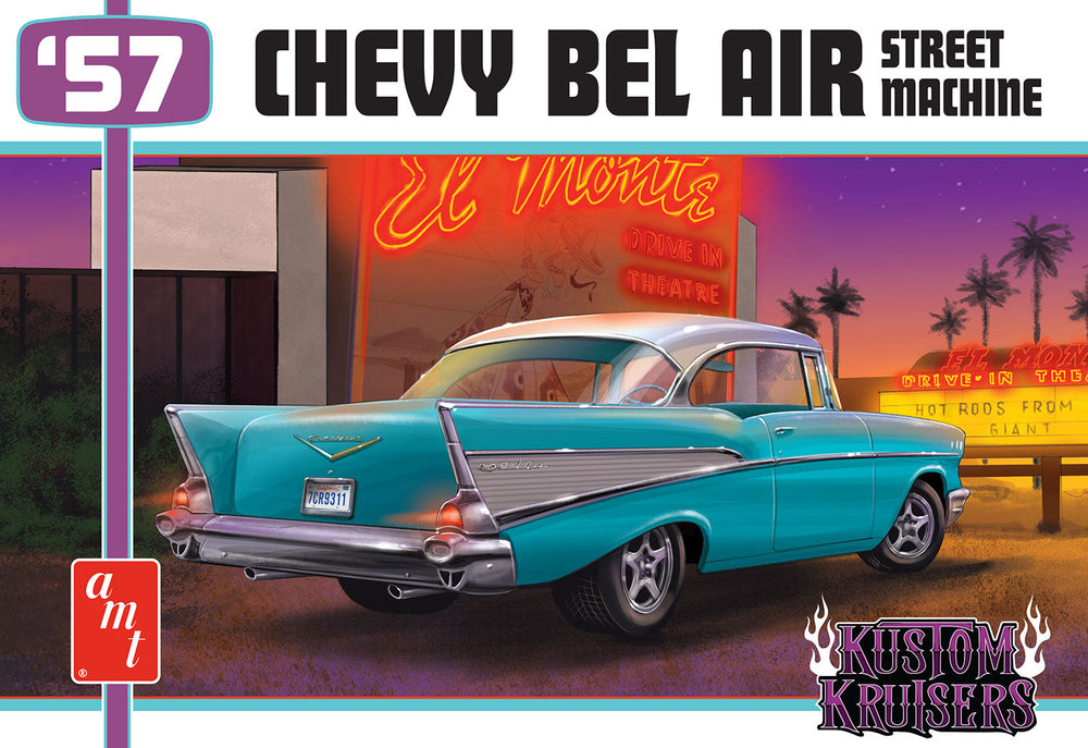 AMT 1957 Chevy Bel Air Street Machine 1:25 Scale Model Kit