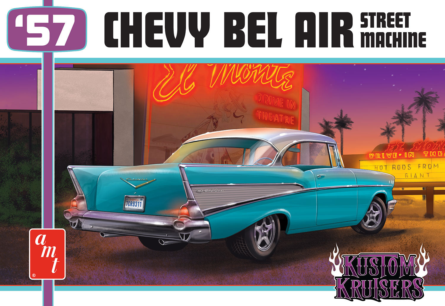 AMT 1957 Chevy Bel Air Street Machine 1:25 Scale Model Kit
