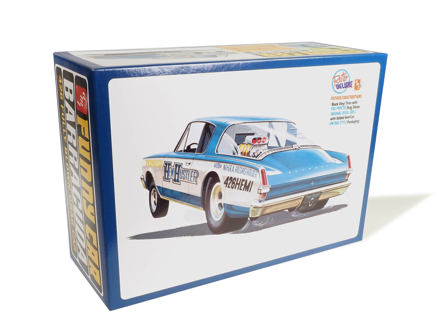AMT 1966 Plymouth Barracuda Funny Car "Hemi Hustler" 1:25 Scale Model Kit