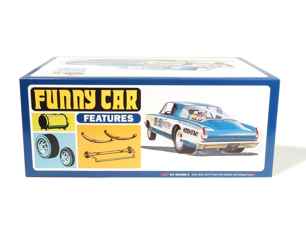 AMT 1966 Plymouth Barracuda Funny Car "Hemi Hustler" 1:25 Scale Model Kit