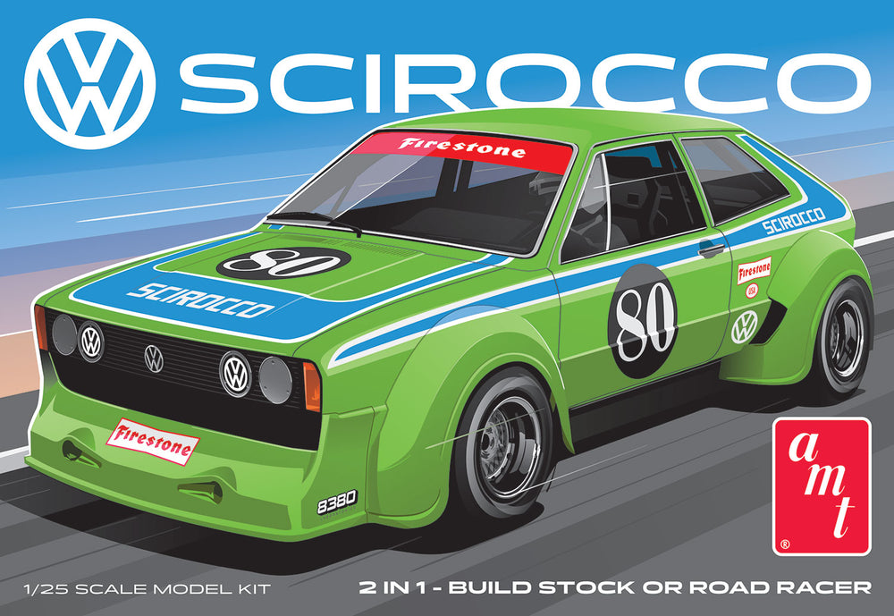 AMT Volkswagen Scirocco "T/A Champ" 1:25 Scale Model Kit - Auto World Store