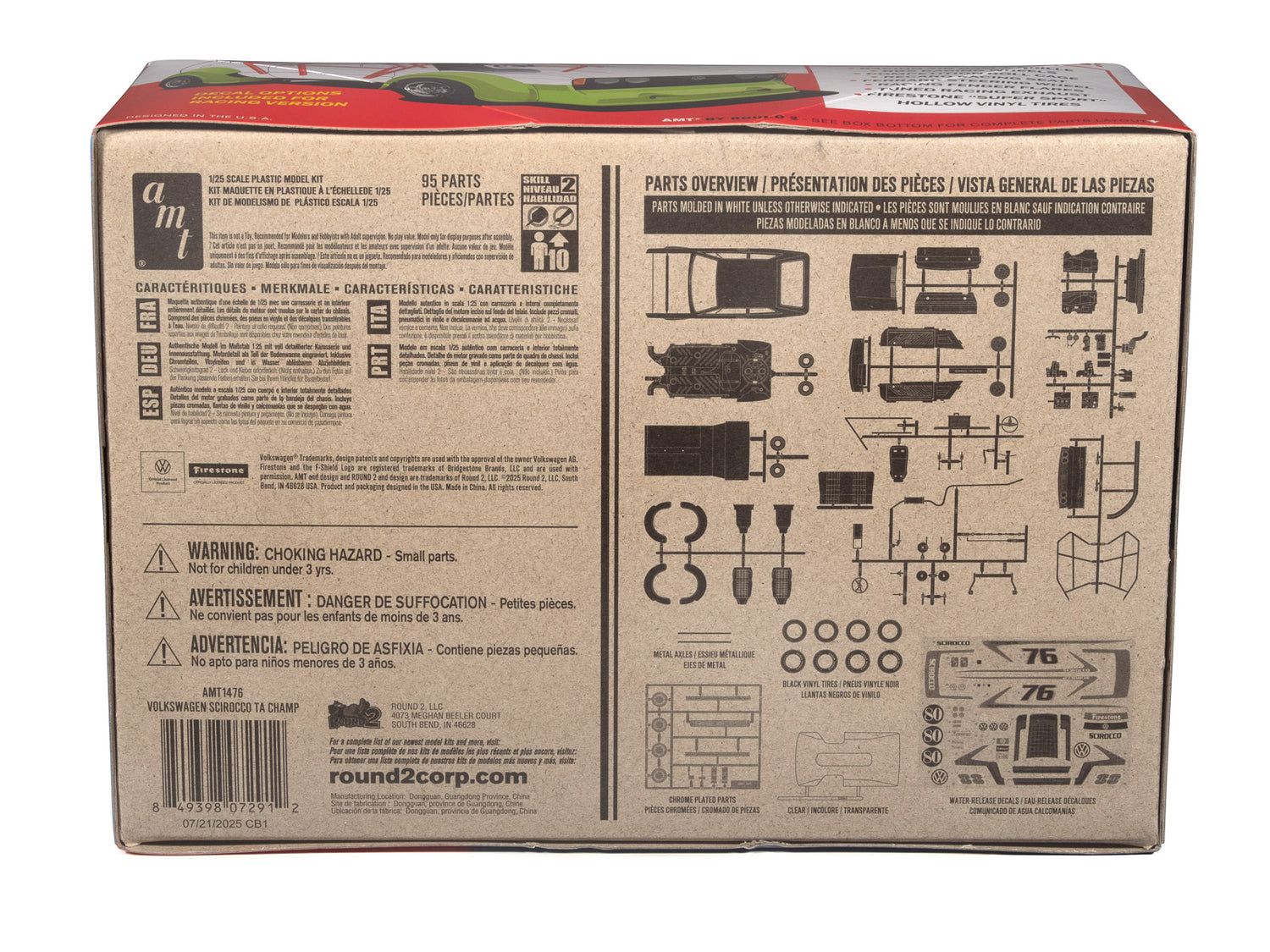 AMT Volkswagen Scirocco "T/A Champ" 1:25 Scale Model Kit - Auto World Store