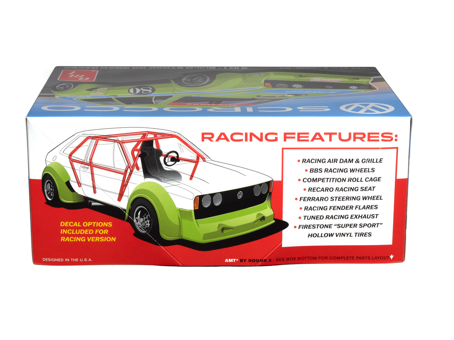 AMT Volkswagen Scirocco "T/A Champ" 1:25 Scale Model Kit - Auto World Store