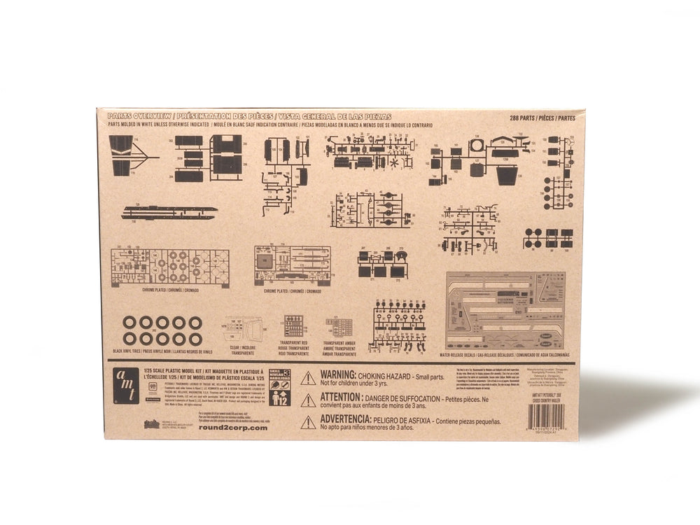 AMT Peterbilt 359 "Cross Country Hauler" 1:25 Scale Model Kit