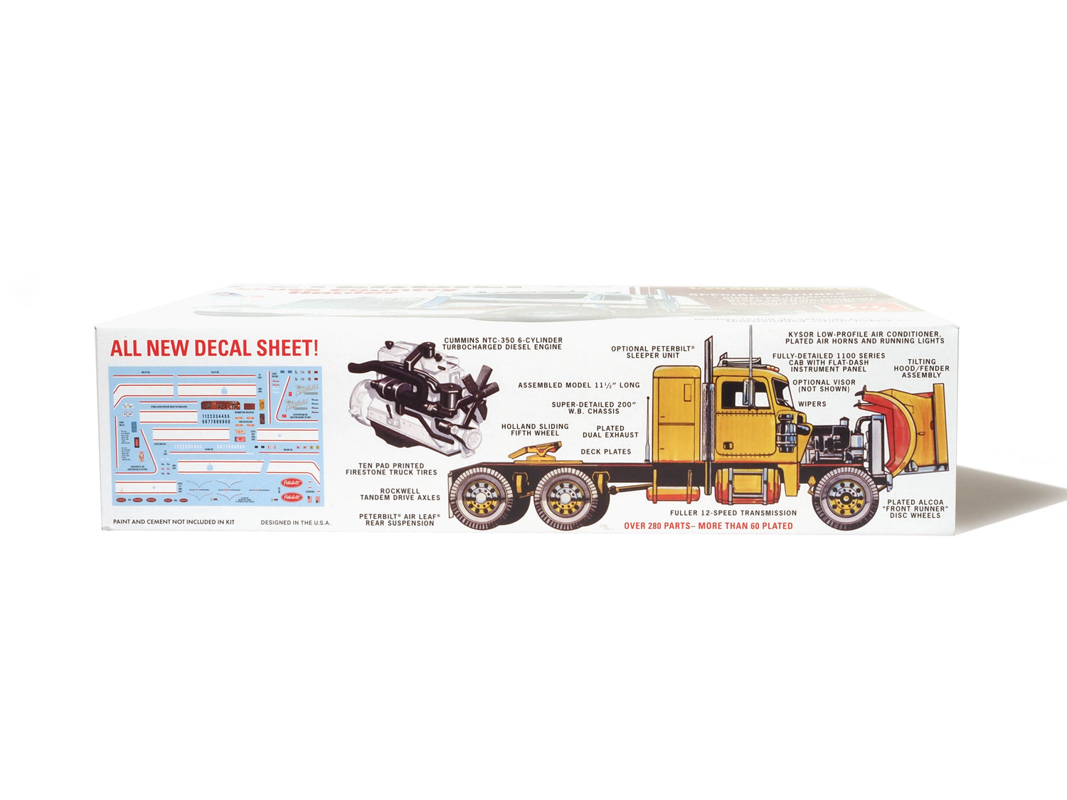 AMT Peterbilt 359 "Cross Country Hauler" 1:25 Scale Model Kit