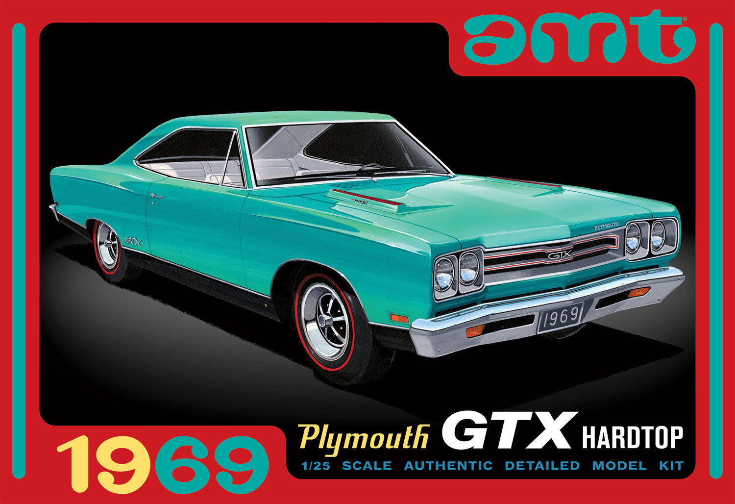 AMT 1969 Plymouth GTX Hardtop 1:25 Scale Model Kit