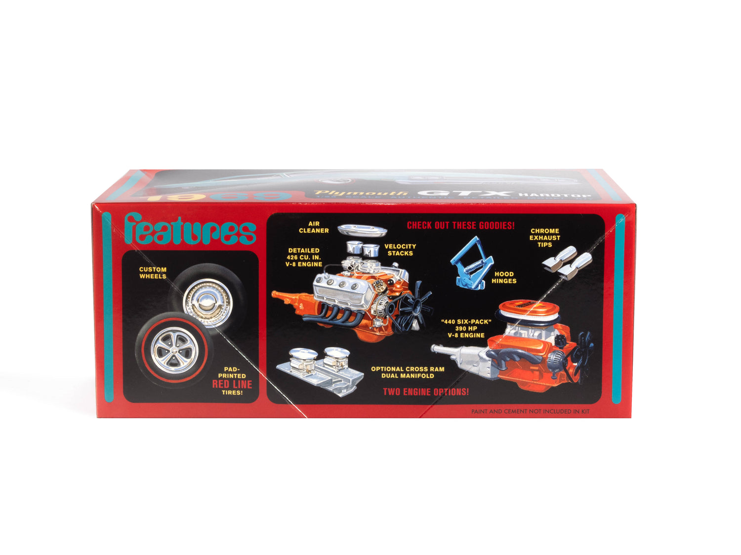 AMT 1969 Plymouth GTX Hardtop 1:25 Scale Model Kit