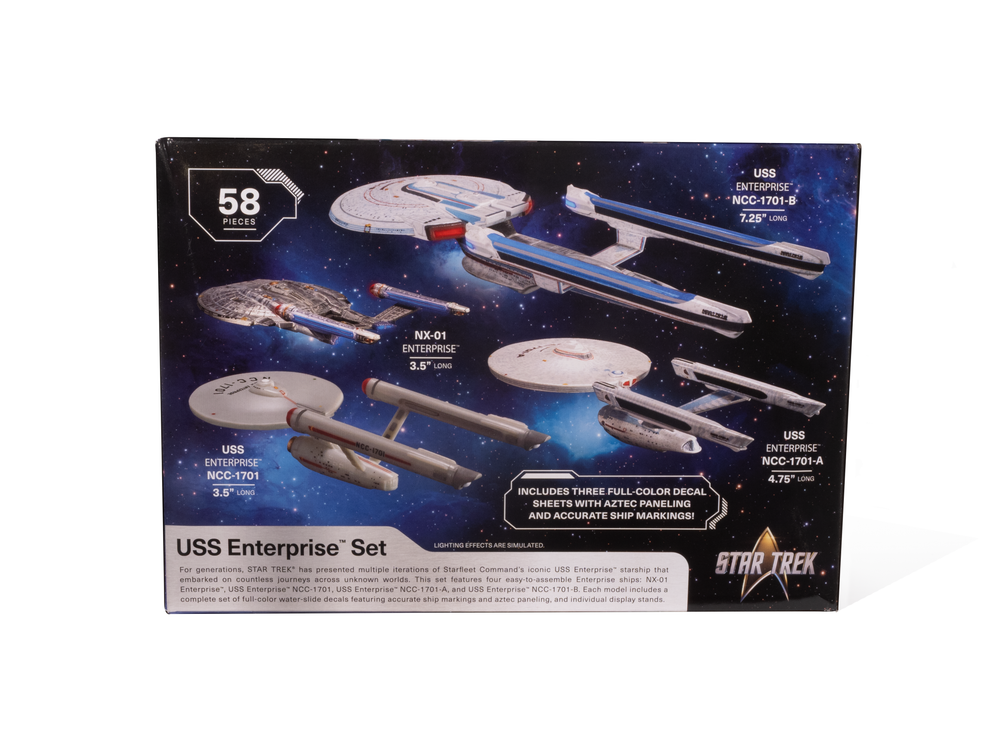 AMT Star Trek U.S.S. Enterprise Four Ship Set 1:2500 Scale Model Kit