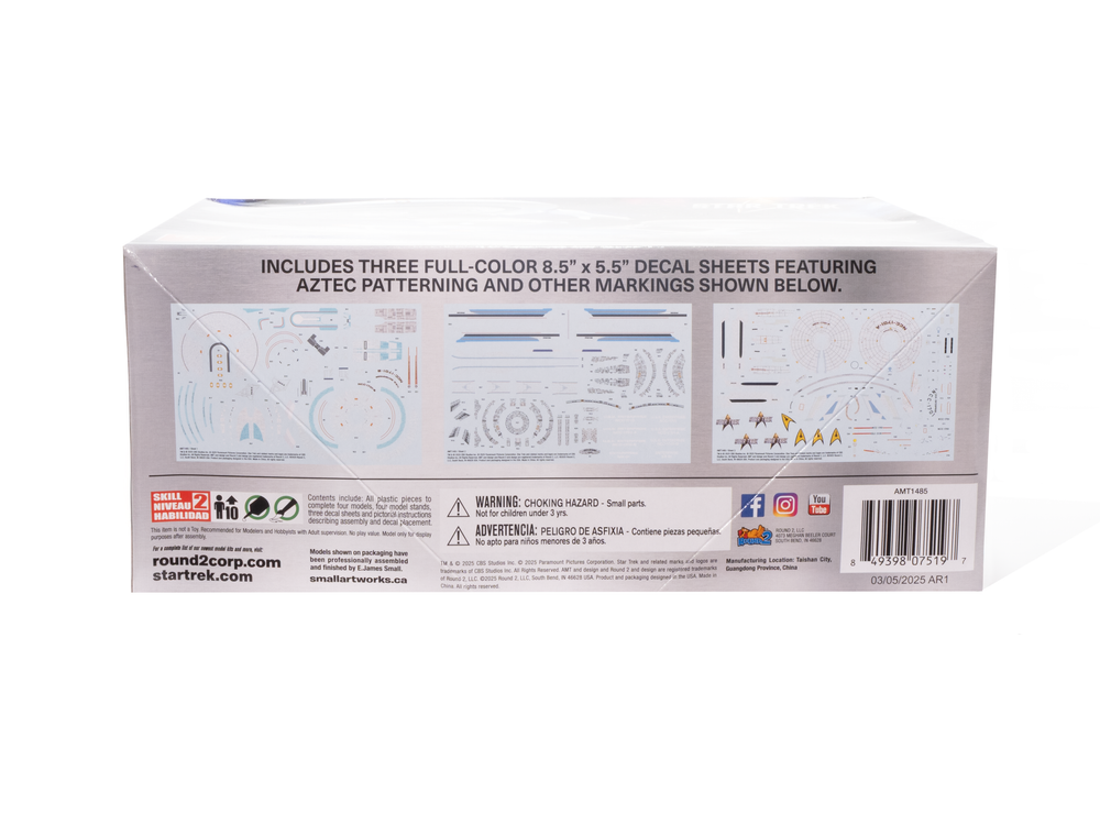 AMT Star Trek U.S.S. Enterprise Four Ship Set 1:2500 Scale Model Kit