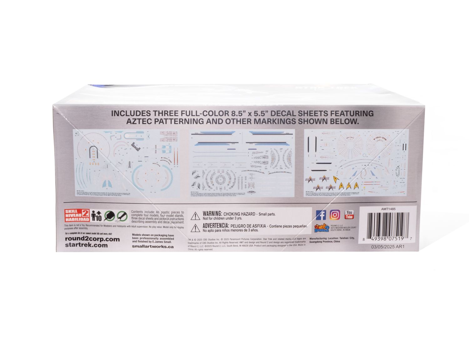 AMT Star Trek U.S.S. Enterprise Four Ship Set 1:2500 Scale Model Kit