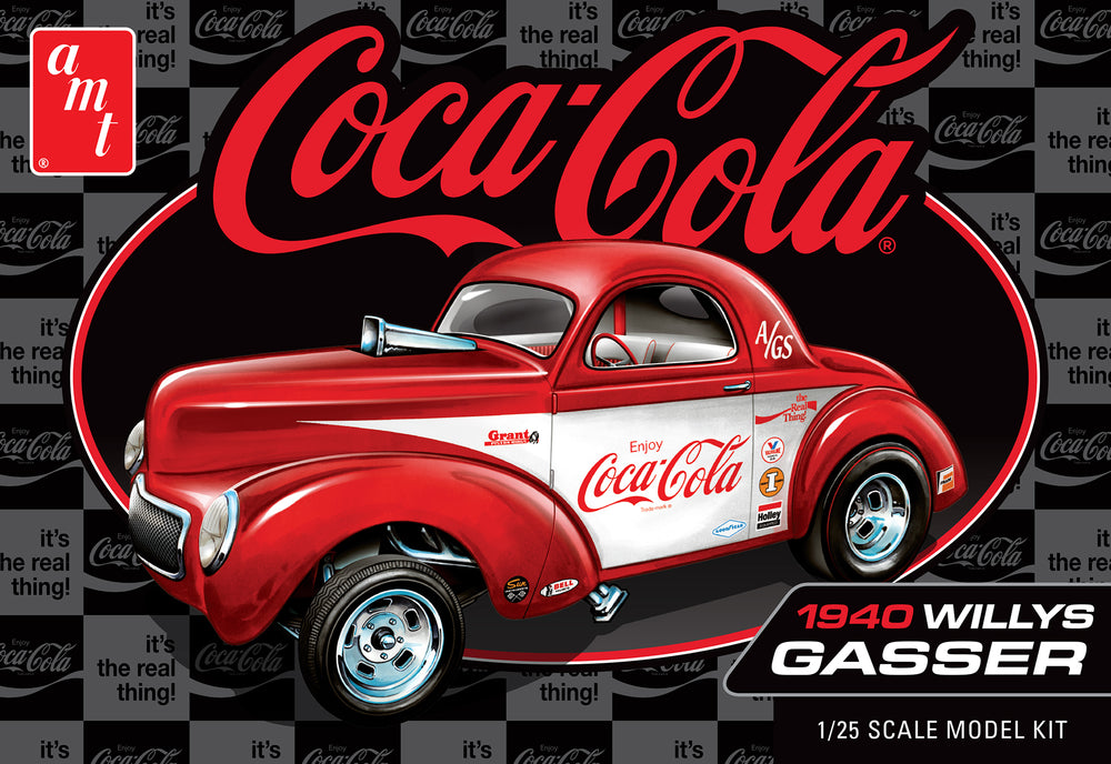 AMT 1940 Willys Coupe (Coke Race Team) 1:25 Scale Model Kit