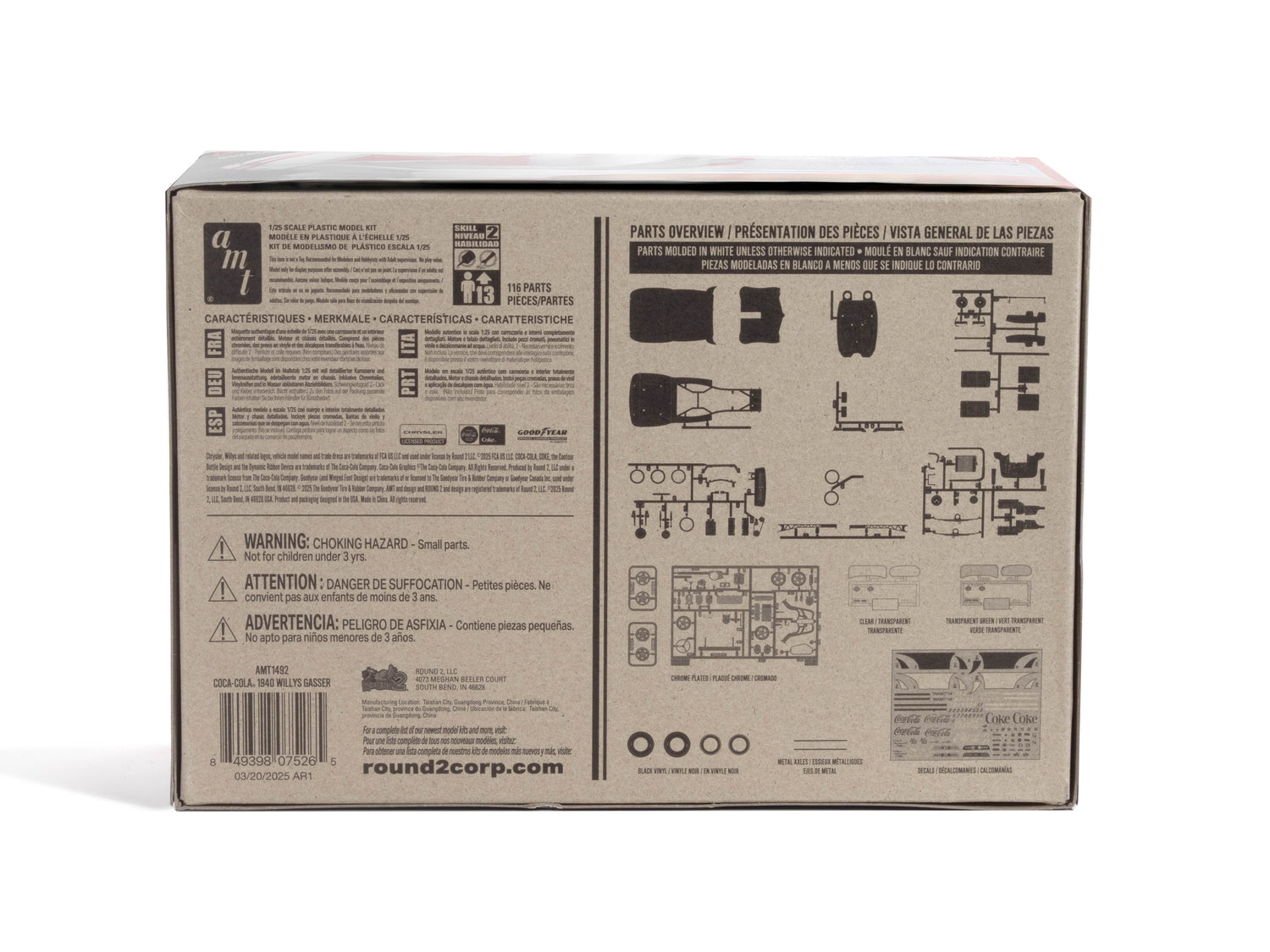 AMT 1940 Willys Coupe (Coke Race Team) 1:25 Scale Model Kit